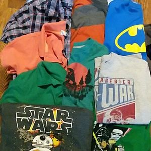 9 - piece lot of tops: size 6 / 7